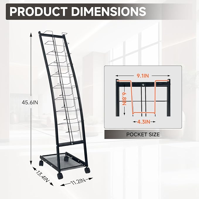 TONGMO Magazine Rack: Floor-Standing - Image 5