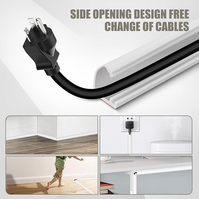 Silicone Wall Wire Hider, Side Open Wire Covers - Image 7