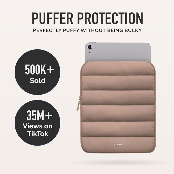 Vandel - The Original Puffy iPad Sleeve 9-11 Inch Tablet Sleeve, Cute iPad Air - Image 2