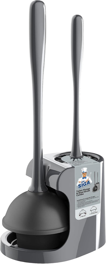 MR.SIGA Toilet Plunger and Bowl Brush Combo by MRSIGA