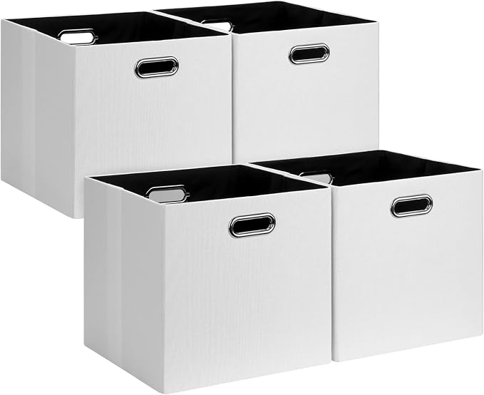 Posprica Fabric Storage Cubes, 13x13 Collapsible Storage Bins by Posprica