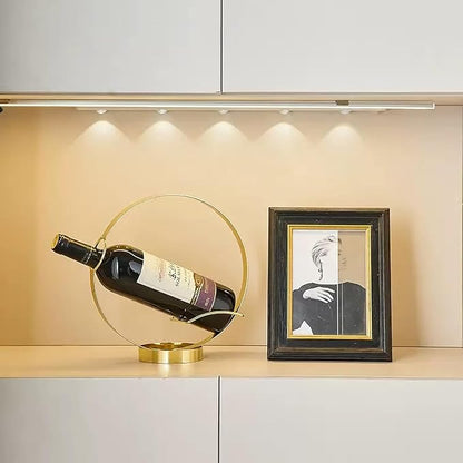 GeLive Gold Wine Bottle Holder Single Bottle Display Stand Freestanding Wine - Image 4
