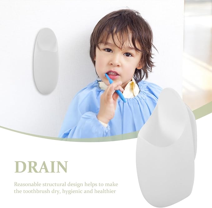 Garneck 2pcs Wall-mounted Toothbrush Holders - Image 5