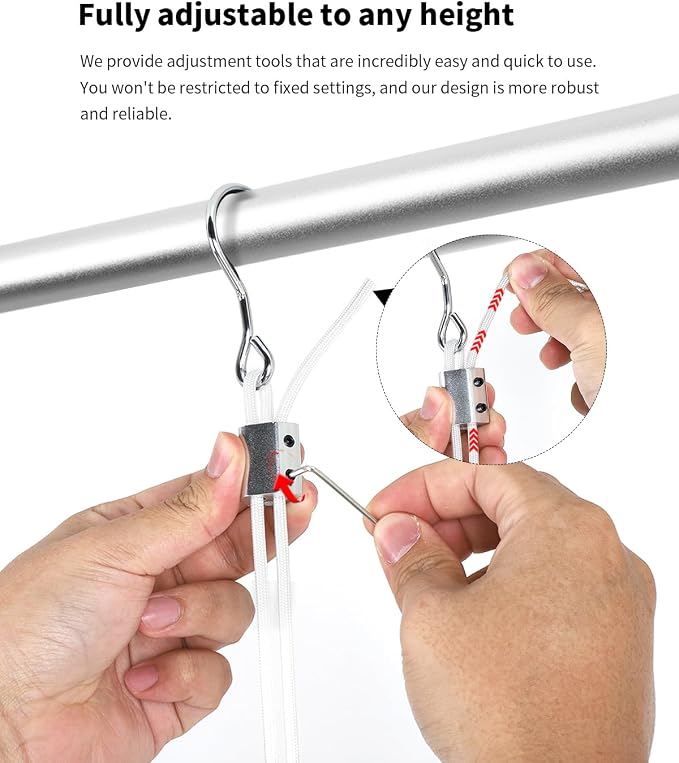 BaiNong Adjustable Closet Hanging Rod 44" Silver Closet Rod Extender | Heavy - Image 6