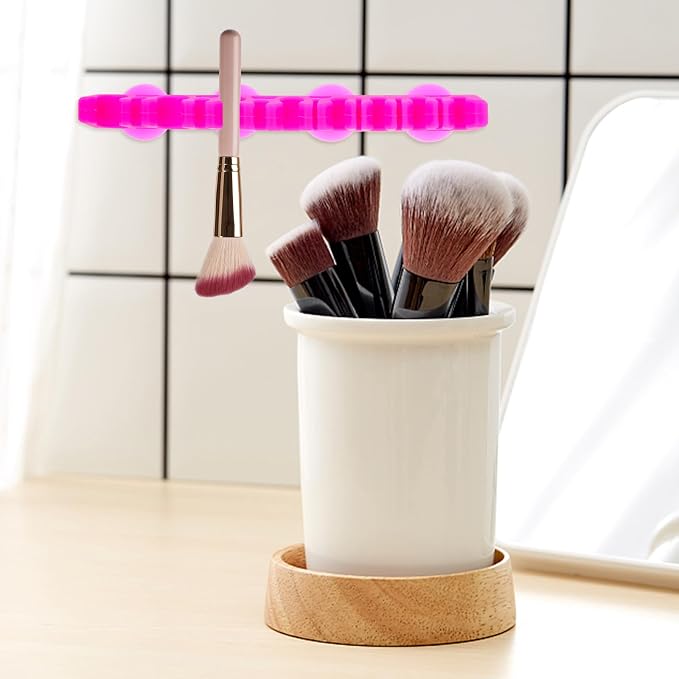 1Pcs Silicone Make up Brush Holder Cosmetic Brush Drying Rack Silicone Makeup - Image 7