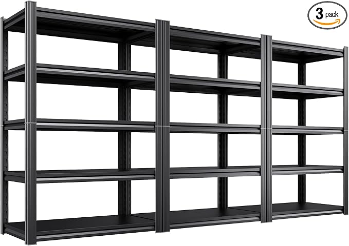 3-Pack Heavy Duty Garage Shelving by CreatingaComfortableLiving