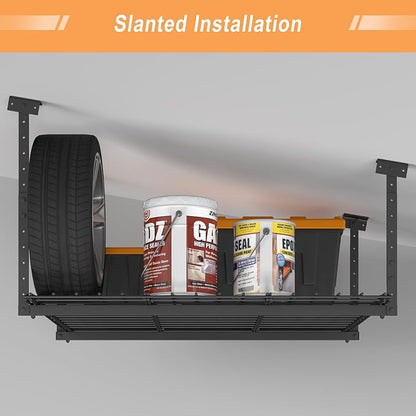 45-Inch x 45-Inch Overhead Garage Storage Rack, Heavy Duty Storage Organizer - Image 5