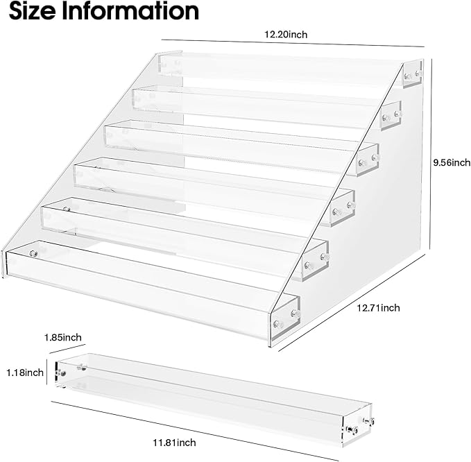 Acrylic Display Shelf, Risers Display Stands, Perfume Organizer, Cupcake Stand - Image 2