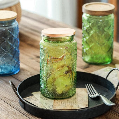 ANSQU 4-Pack Vintage Glass Jars - Image 4