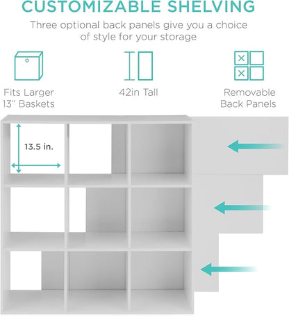 Best Choice Products 9-Cube Storage Organizer, 13.5in Shelf Opening, Display - Image 3