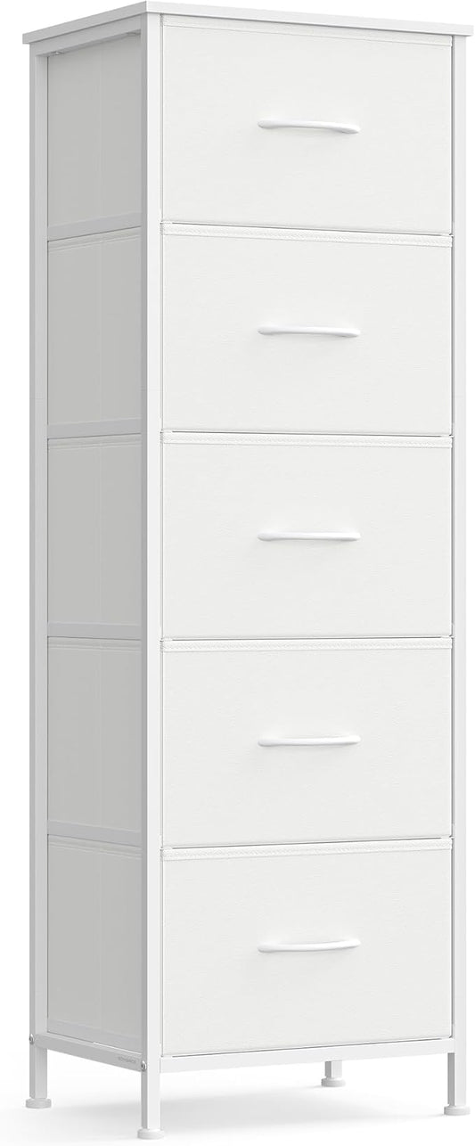 SONGMICS Dresser for Bedroom, Chest of Drawers, 5 Non-Woven Fabric Drawers by SONGMICSbySONGMICSHOME