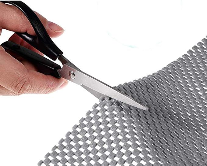 Shelf Liner Drawer Liner Non-Slip Mat Shelves Liners 12" X6.5’ Grid Pattern PVC - Image 2