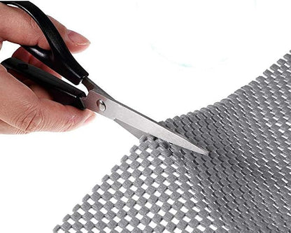 Shelf Liner Drawer Liner Non-Slip Mat Shelves Liners 12" X6.5’ Grid Pattern PVC - Image 2