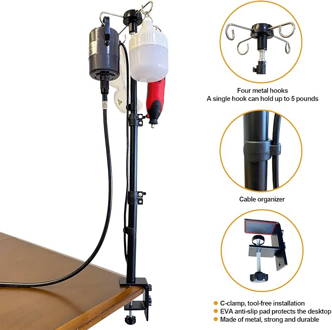 Rotary Tool Hanger Flex Shaft Accessories Holder Stand Compatible - Image 3
