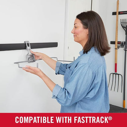 Rubbermaid Garage Fasttrack Recycling Bin Wall Mounted Recycling System Holds - Image 7