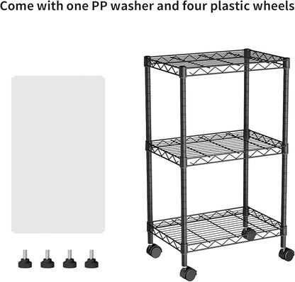 Golpart Small Shelves Storage Wire Metal Adjustable Shelf Unit - Image 4