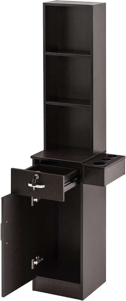 BarberPub Wall Mount Barber Station Hair Styling Drawer Storage Beauty Salon - Image 9