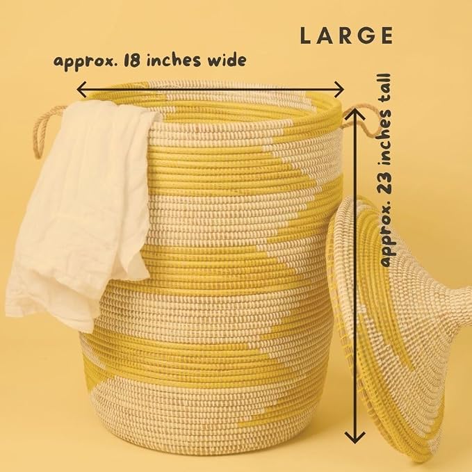 Tall Large Decorative Wicker Storage Basket - Image 3