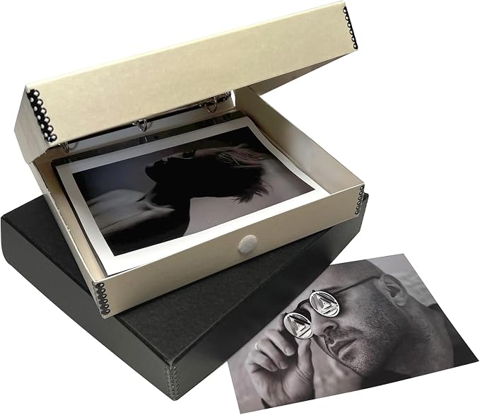 Lineco Archival Oversized 3-Ring Album Box, 13.25x11.75x2.5 inch, Holds Up 55 - Image 7