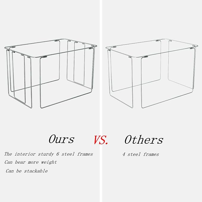 FHSQX 2 Pack Clear Window Storage Bins - Image 4