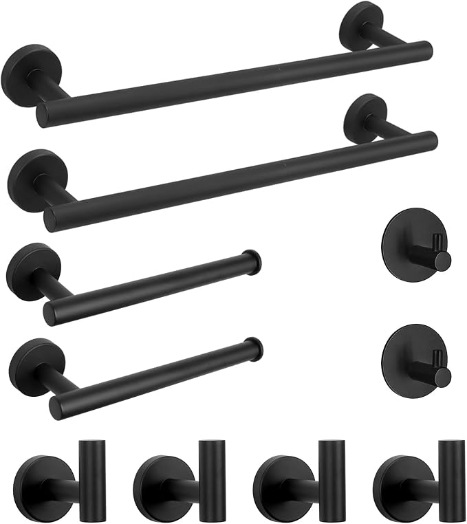 NearMoon Bathroom Hardware Set SUS 304 Thicken Stainless Steel-Towel Bar Set by NearMoon