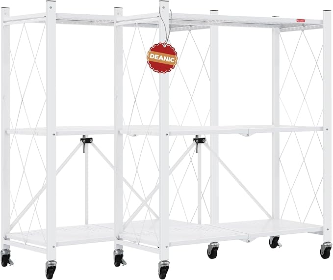 DEANIC 3 Tier Foldable Storage Shelves by ShowNow