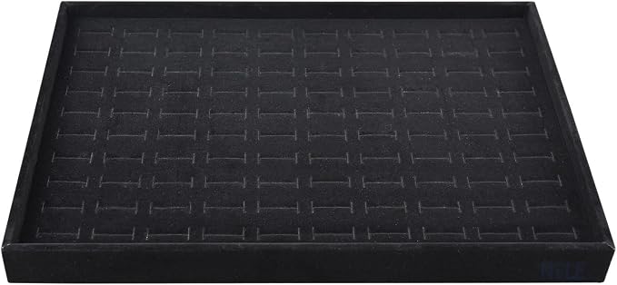 MOOCA 2 Pcs Set 100 Slots Ring Tray Display, Slotted Ring Showcase Display - Image 5