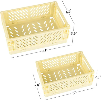 Tixill 2-Pack Mini Foldable Plastic Baskets - Image 2