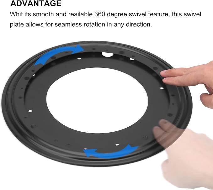 12Inch Lazy Susan Hardware 5/16" Thick Round Lazy Susan Turntable Bearing Plate - Image 4