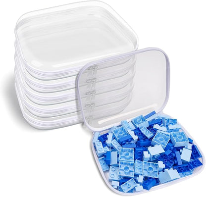 Clear Hard Plastic Zipper Case, Transparent Double Zippers Hard Pouch by Unknown