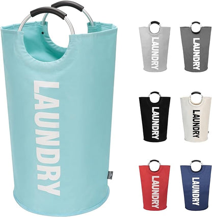 DOKEHOM 90L Large Laundry Basket, Collapsible Laundry Bag, Freestanding Tall by DOKEHOM
