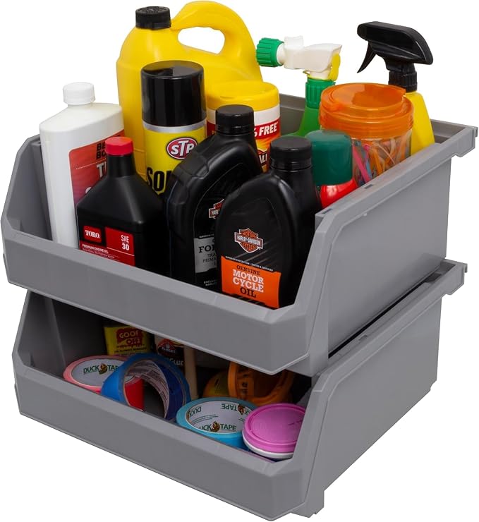 Plastic Containers for Organizing and Storage Bins for Closet, Garage or Pantry - Image 8