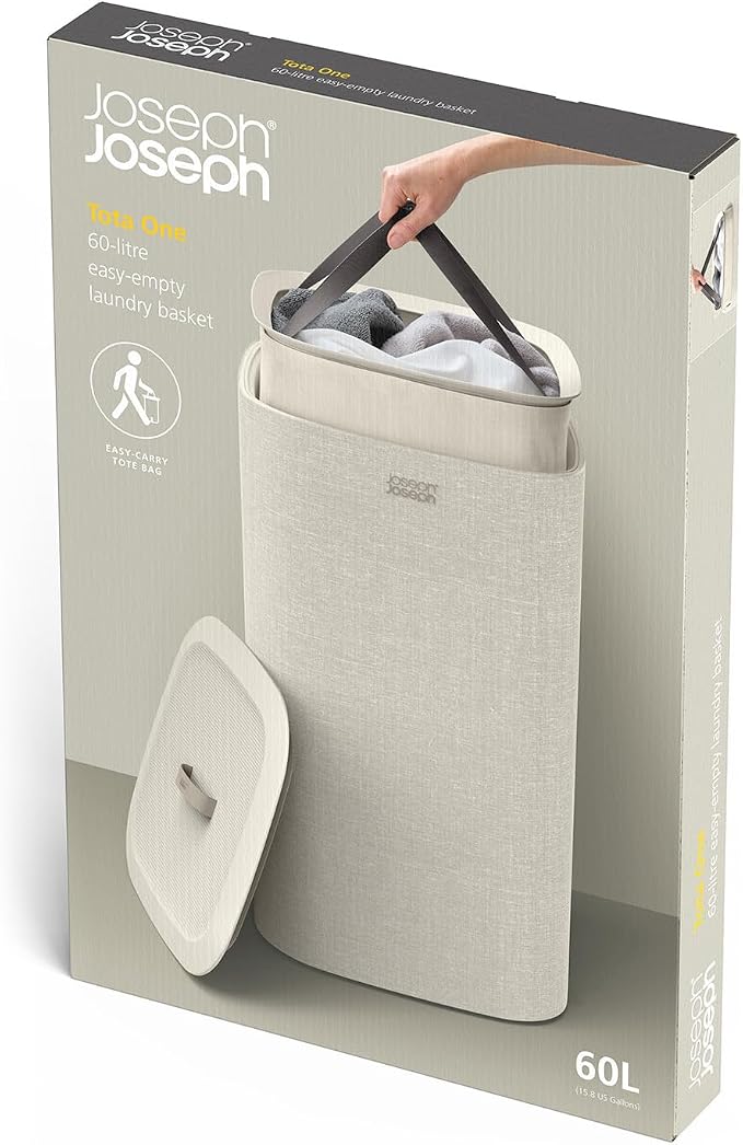 Joseph Joseph Tota One 60L/15.85 gallon Laundry Basket, Removable Washing Bag - Image 6