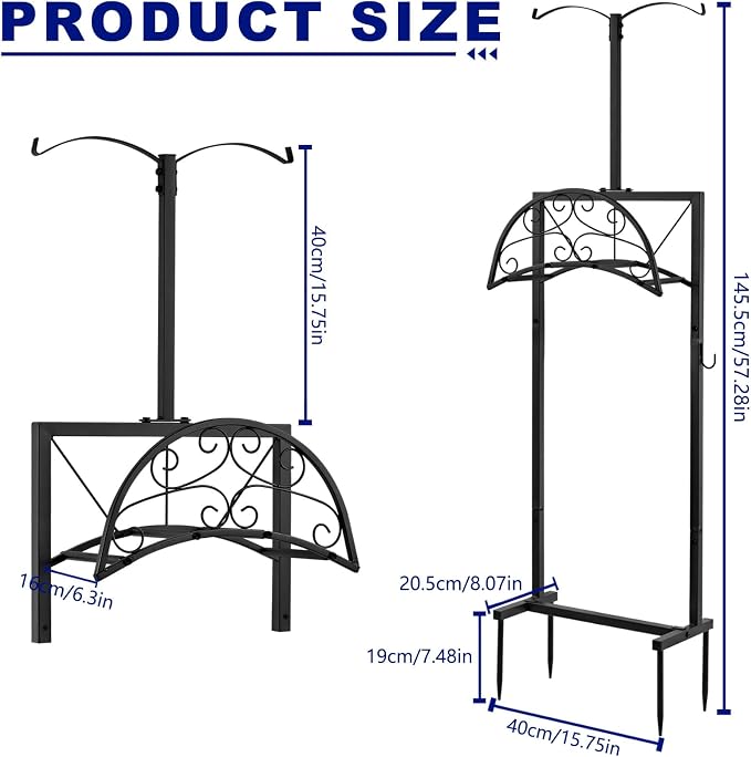 Hose Holder with Double-Ear Hooks and Free Gardening Gloves, Garden Hose Holder - Image 4