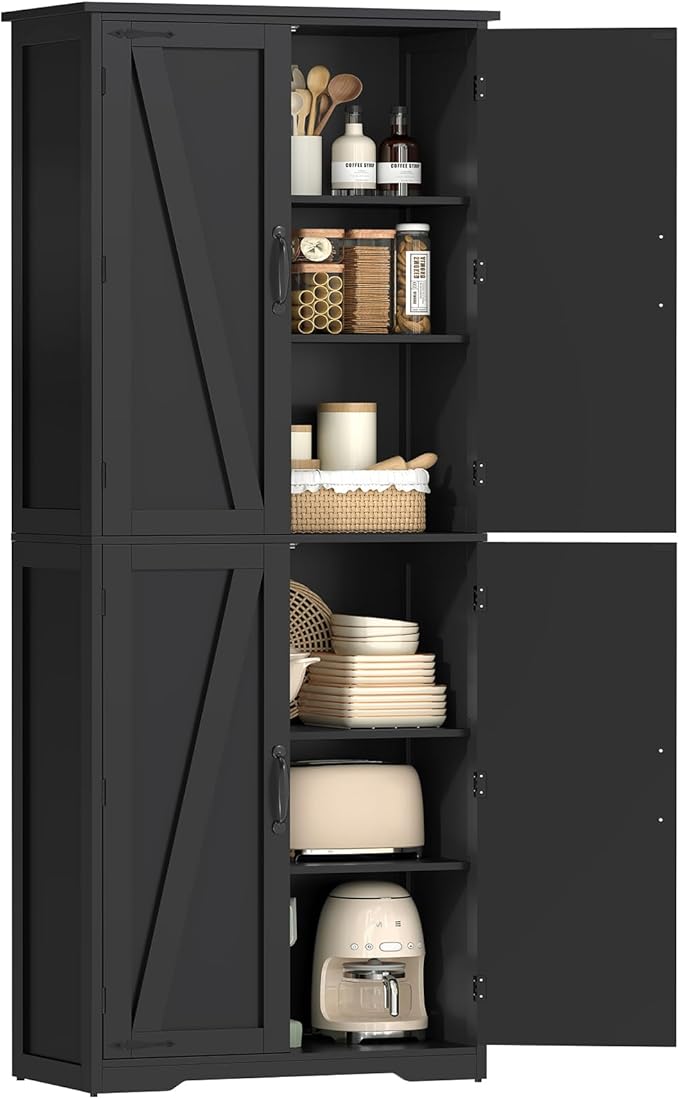 TEENFON Tall Storage Cabinet, Kitchen Cabinet - Image 8
