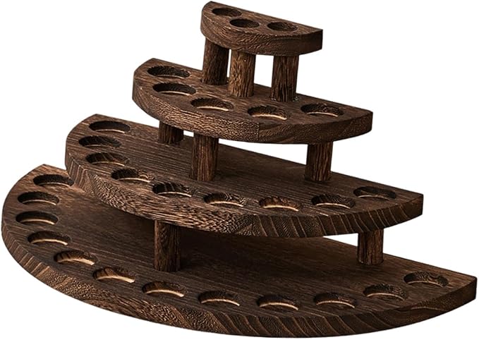 Essential Oil Storage Rack for 29 Bottles 4 Tier Wood Essential Oil Bottle - Image 7