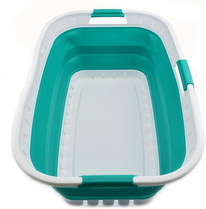 SAMMART 44L Collapsible Plastic Laundry Basket by SAMMART