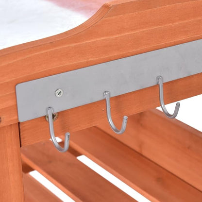 New Outdoor Garden Wooden Potting Bench Work Station Table Tool Storage Shelf - Image 8