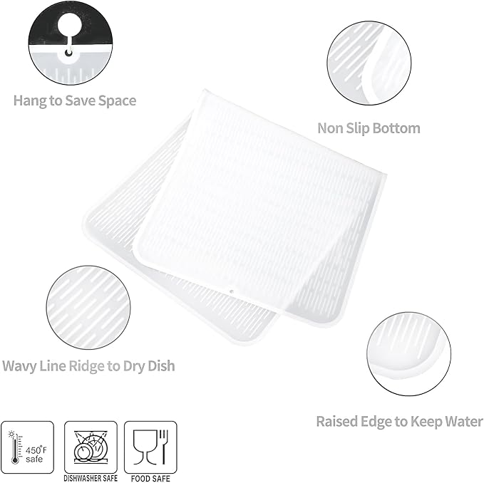 Silicone Dish Drying Mat for Multiple Usage, Easy clean, Eco-friendly, - Image 3