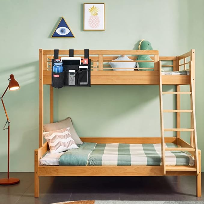 Linen Bedside Caddy, Bedside Storage Organizer - Image 7