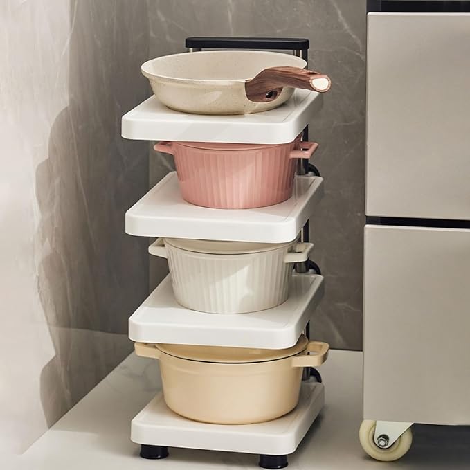 Multifunctional Pan Pot Rack, Pots and Pans Organizer, Cabinet pots and pan - Image 4