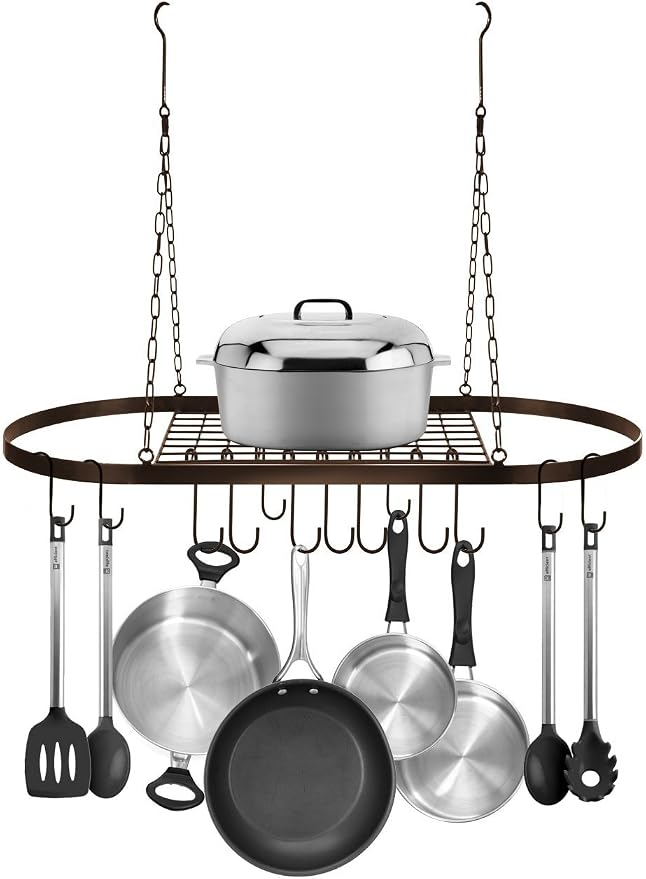 Sorbus Pot and Pan Rack for Ceiling 31" - Image 3