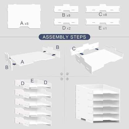 SONGWAY 5-Tier Stackable Paper Tray - Image 8