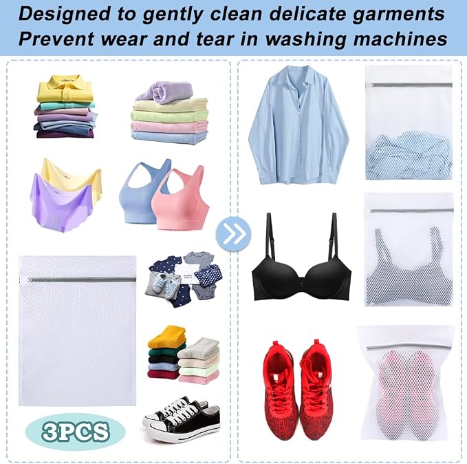 Vivifying 3Pcs Mesh Laundry Bags - Image 2