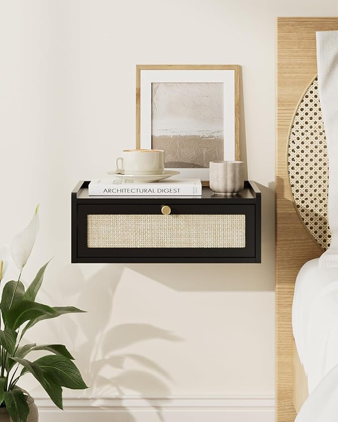 Floating Nightstand, Wall Mounted Night Stand - Image 3