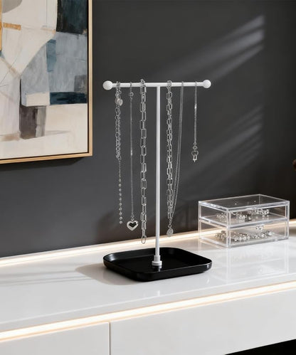 VROOMIUM Necklace Holder- Ceramic Base 1ft Height Jewelry Organizer Stand - Image 8
