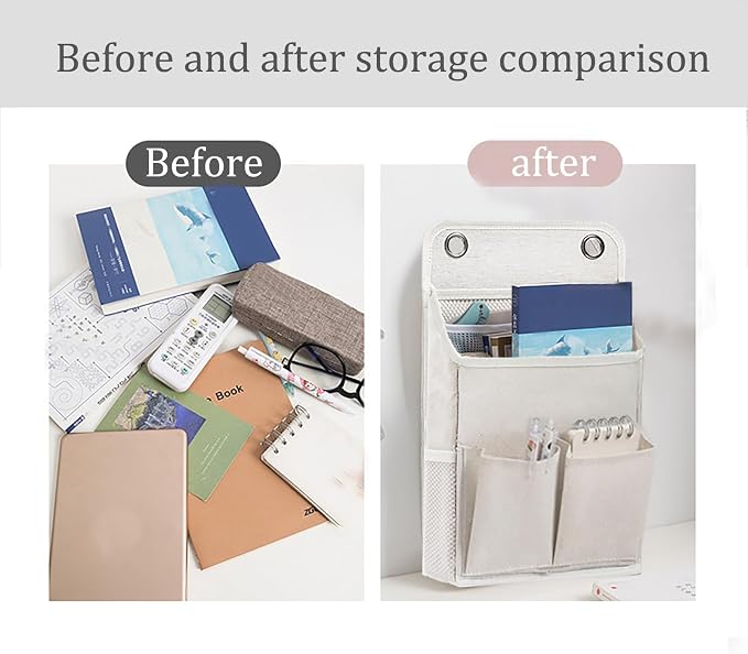 2-Pack Hanging Storage Organizer, Over The Door Hanging Bags/Wall Baskets - Image 5