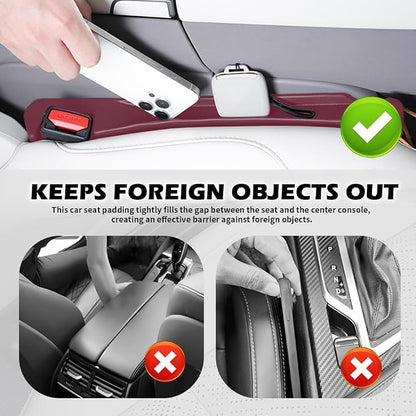 2PCS Car Seat Gap Filler Organizer, 3 in 1 Car Seat Side Gap Filler - Image 3