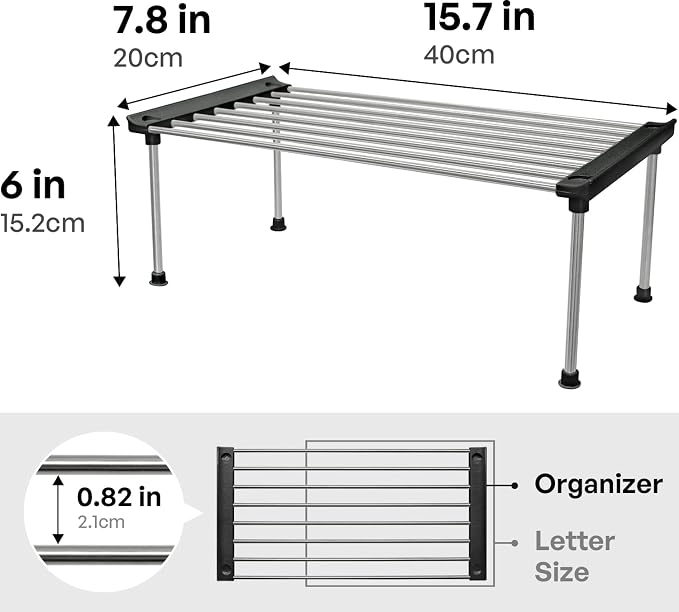carrotez Cabinet Organizer Shelf, Kitchen Cabinet Organizers and Storage - Image 3