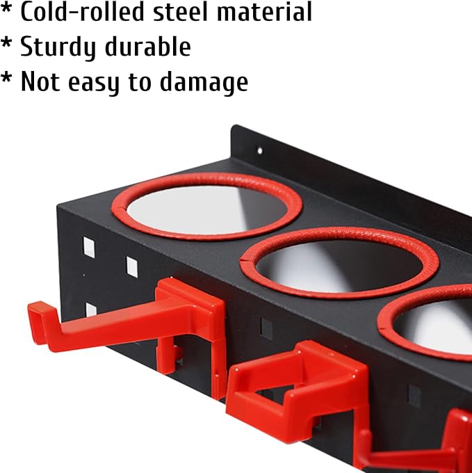 Spray Bottle Storage Rack, Wall-mounted Garage Bottle Organizer - Image 5